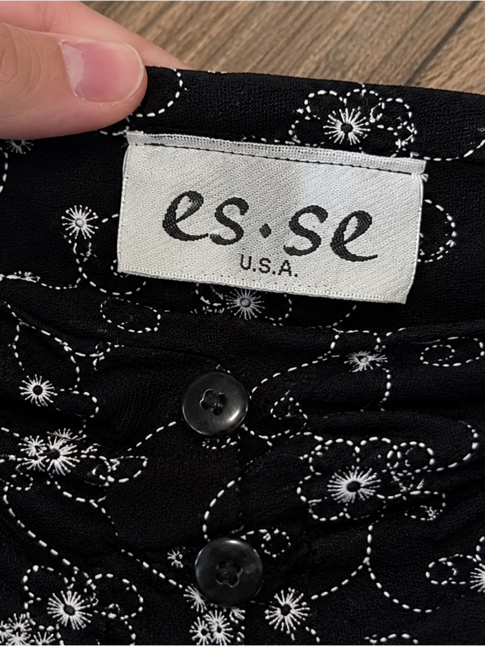 Black Floral A-Line Midi Skirt - Picture 3 of 3